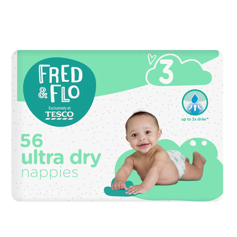 Fred & Flo Ultra Dry 3 (56pk) (9lbs-20lbs)