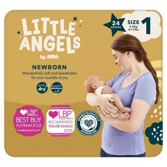 Little angels SIZE 1 (24pk) (4lbs-11lbs)