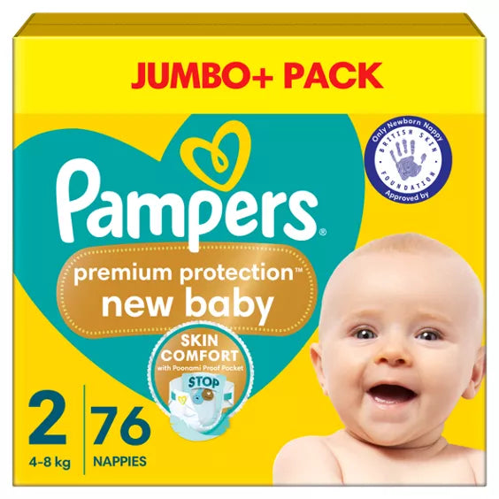 Pampers Premium Protect  2 (76pk) (9lbs-18lbs)