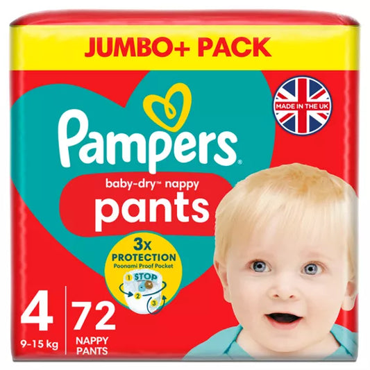 Pampers Babydry PULL-UPS 4 (72pk) (20lbs-33lbs)
