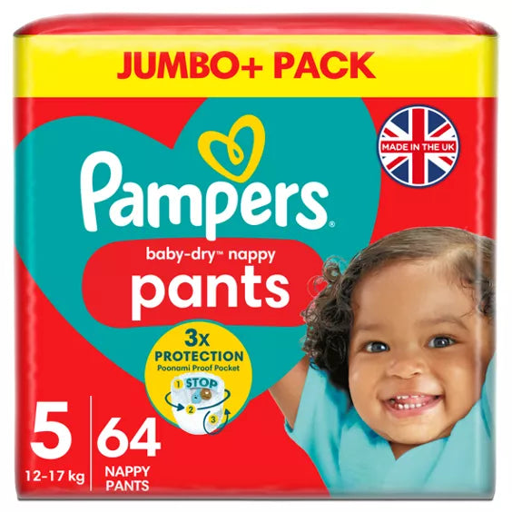 Pampers Babydry PULL-UPS 5 (64pk) (27lbs-38lbs)