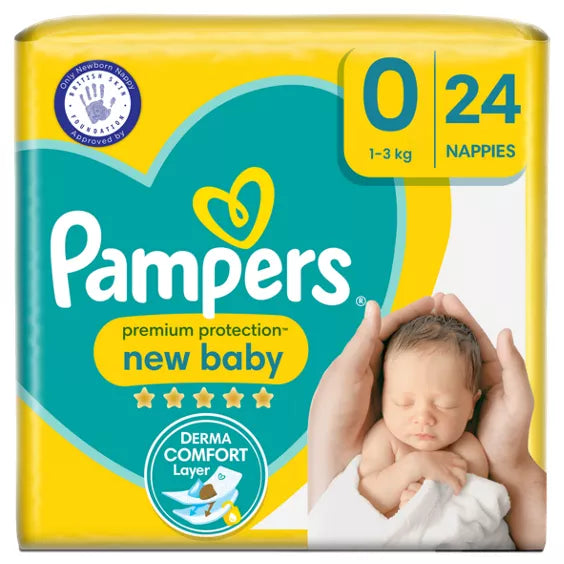Pampers  Premium Protect 0 (24pk) (4lbs-11lbs)
