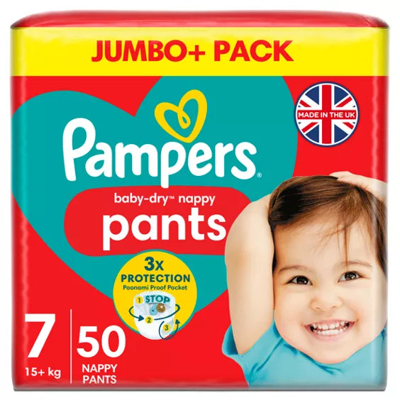 Pampers Babydry PULL-UPS 7  (50pk) (37+lbs)