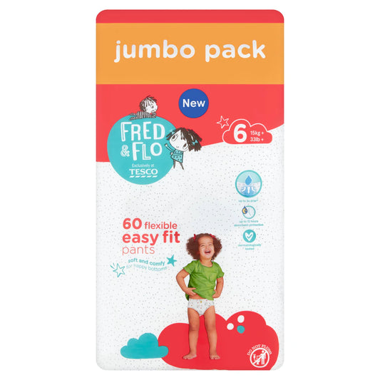 Fred & Flo Easy Fit Pull-ups 6 (60pk)