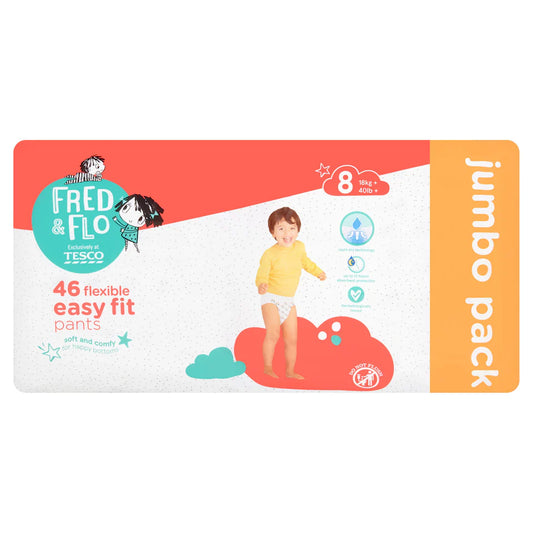 Fred & Flo Pull-ups 8 (46pk) (40 lbs+)