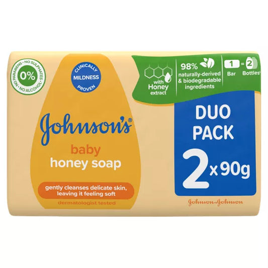 Johnson Honey Soap (2x90g)