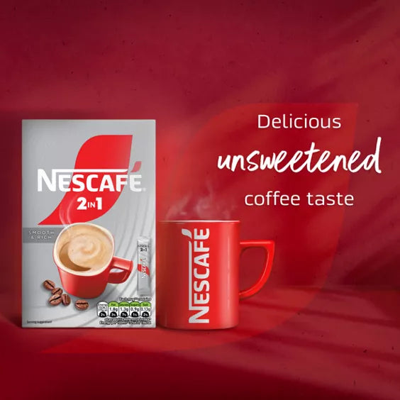 Nescafe 2in1 Instant Coffee Sachets (12 x 9g)