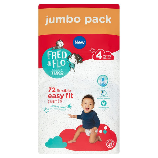 Fred & Flo PULL-UPS 4 (72Pk) (18lbs-33lbs)